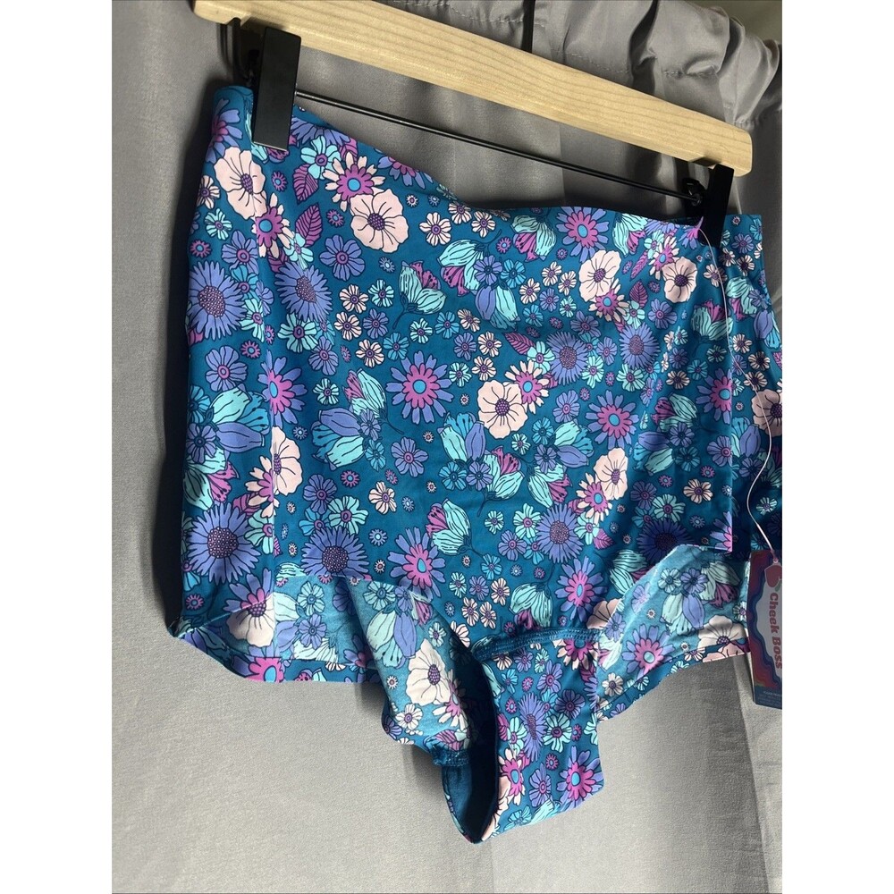 Cheek Boss Panties Women's XL Hippie 70’s Underwear Cheeky Floral Stretchy NWT - Picture 2 of 7